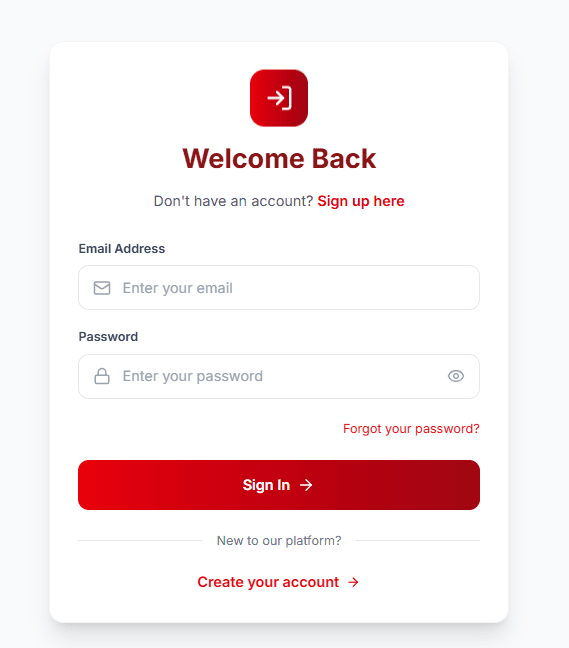 Signup Process